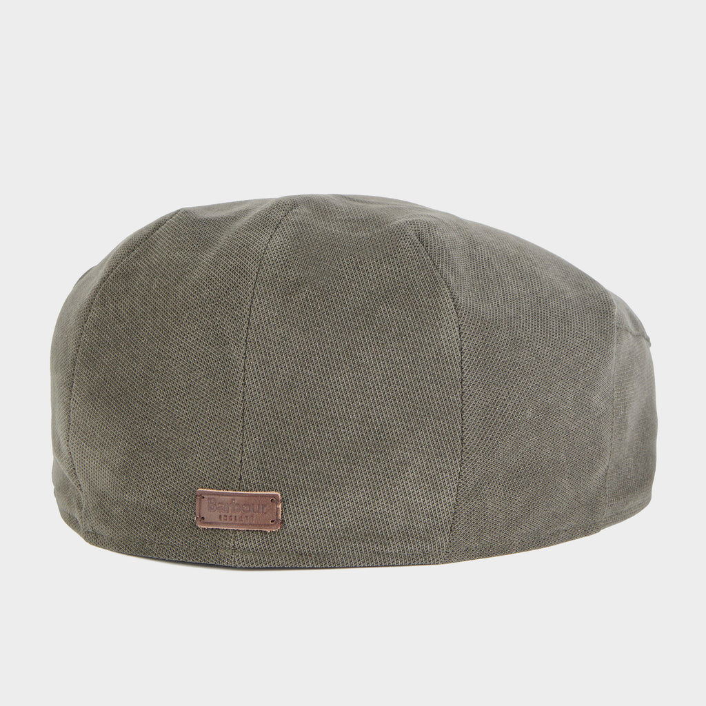 Mens Waterproof Beaufort Flat Cap Dark Olive