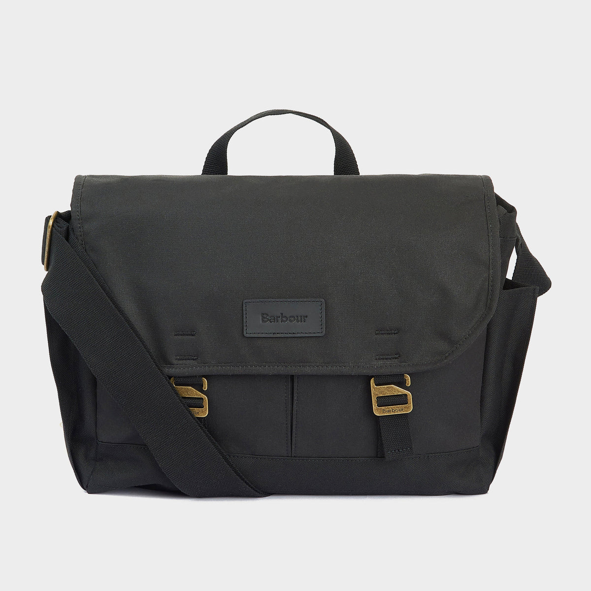 Essential Wax Messenger Bag Black