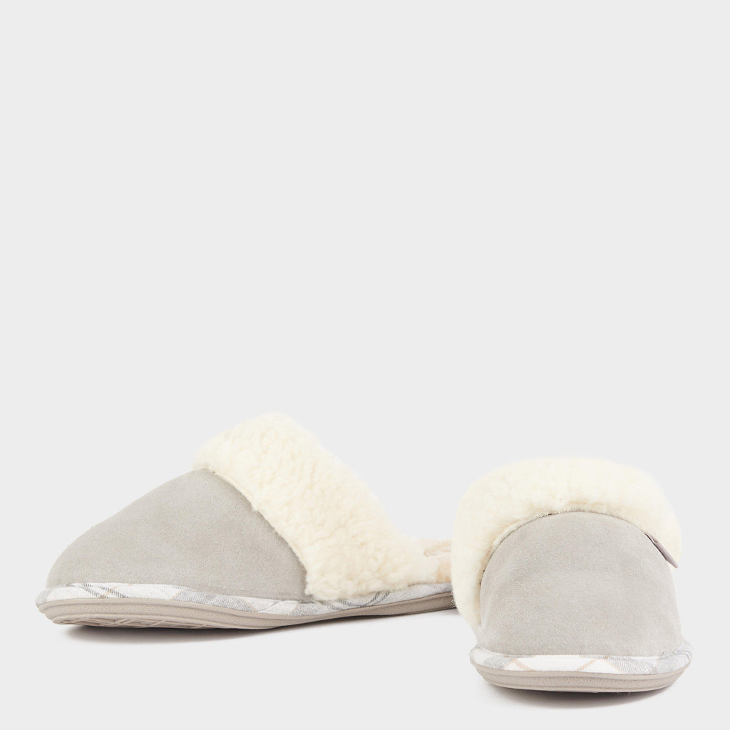 Womens Lydia Mule Slippers Grey