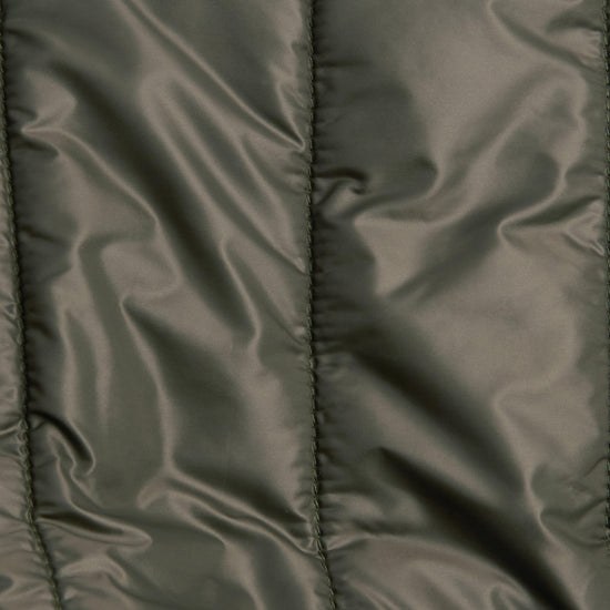 Baffle Quilted Dog Coat Dark Olive