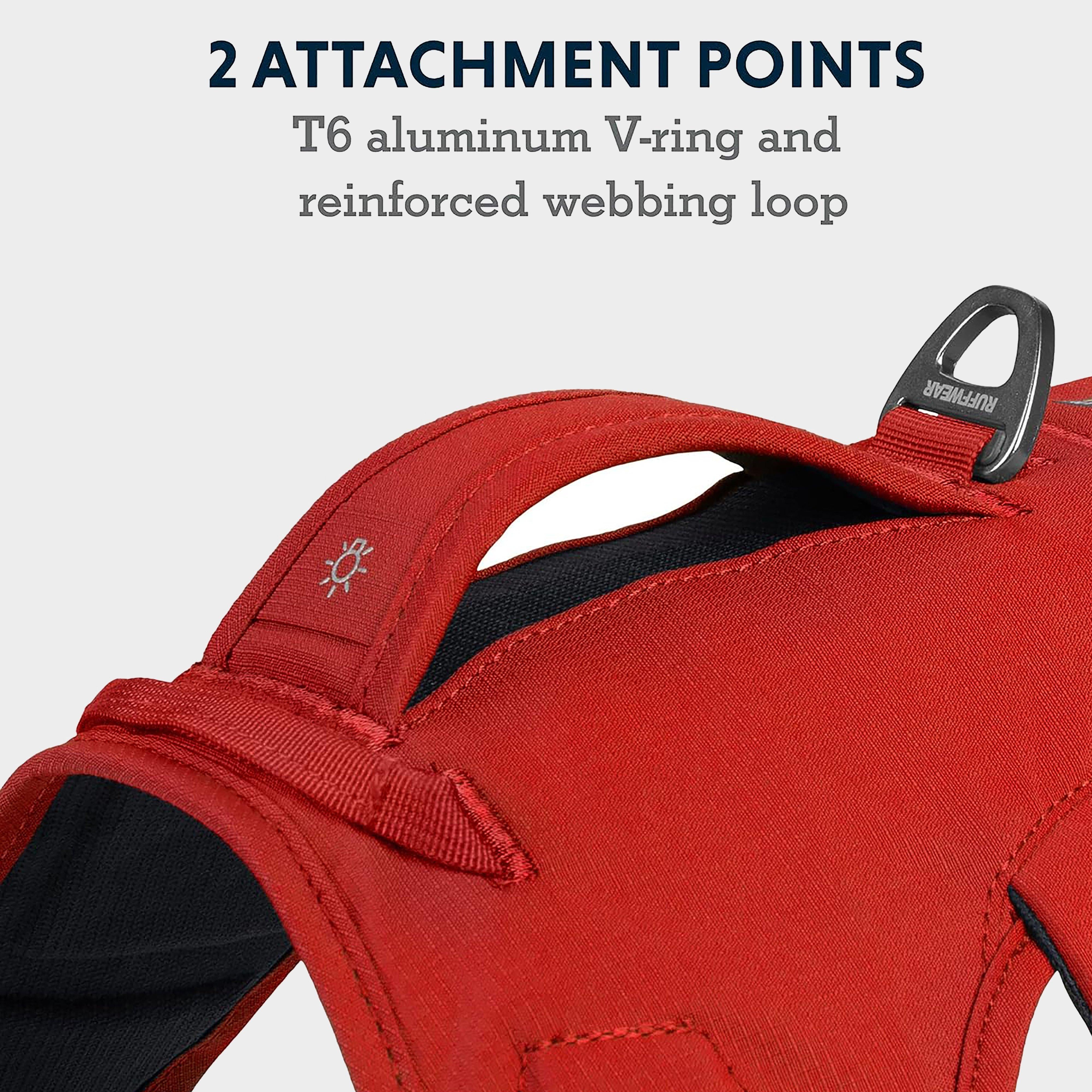 Web Master Dog Harness With Handle Red Sumac