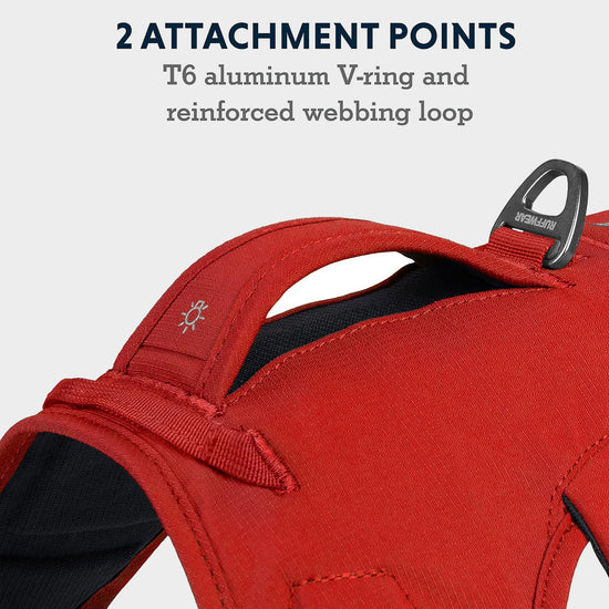 Web Master Dog Harness With Handle Red Sumac