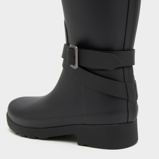 Womens Original Refined Adjustable Tall Wellington Boots Black