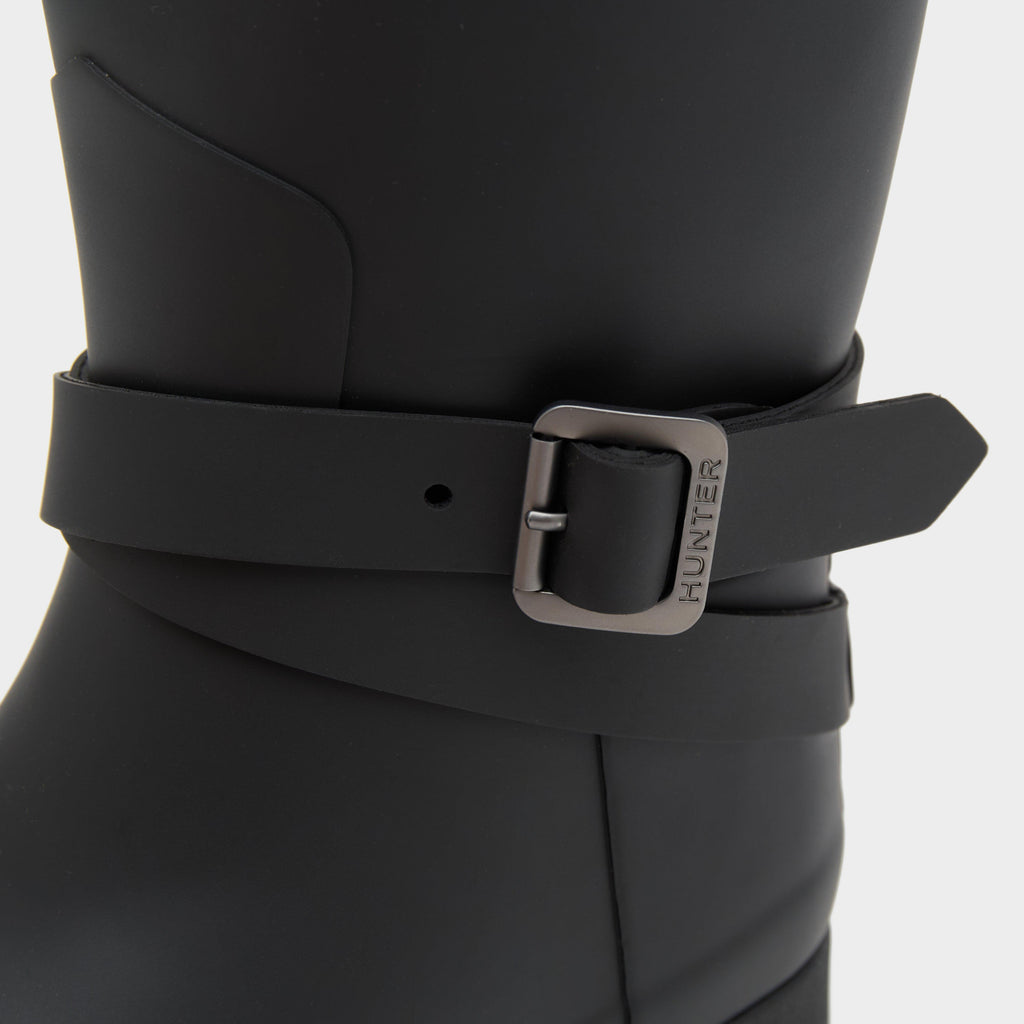 Womens Original Refined Adjustable Tall Wellington Boots Black