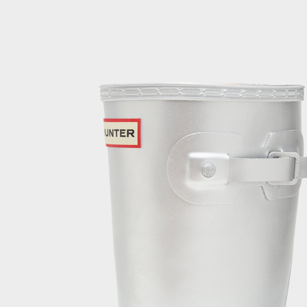 Kids Big Kids Original Metallic Wellington Boots Silver