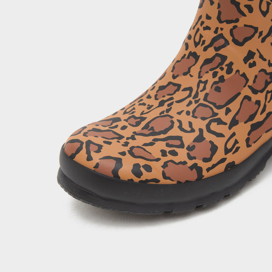 Kids Big Kids Original Leopard Print Wellington Boots Brown