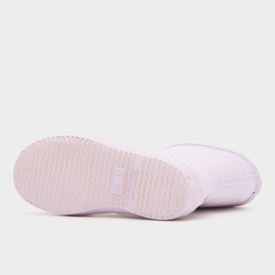 Kids Original First Giant Glitter Wellington Boots Tempered Mauve