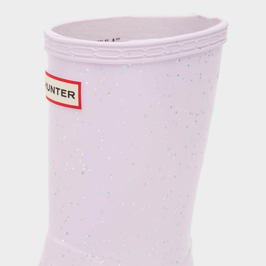 Kids Original First Giant Glitter Wellington Boots Tempered Mauve