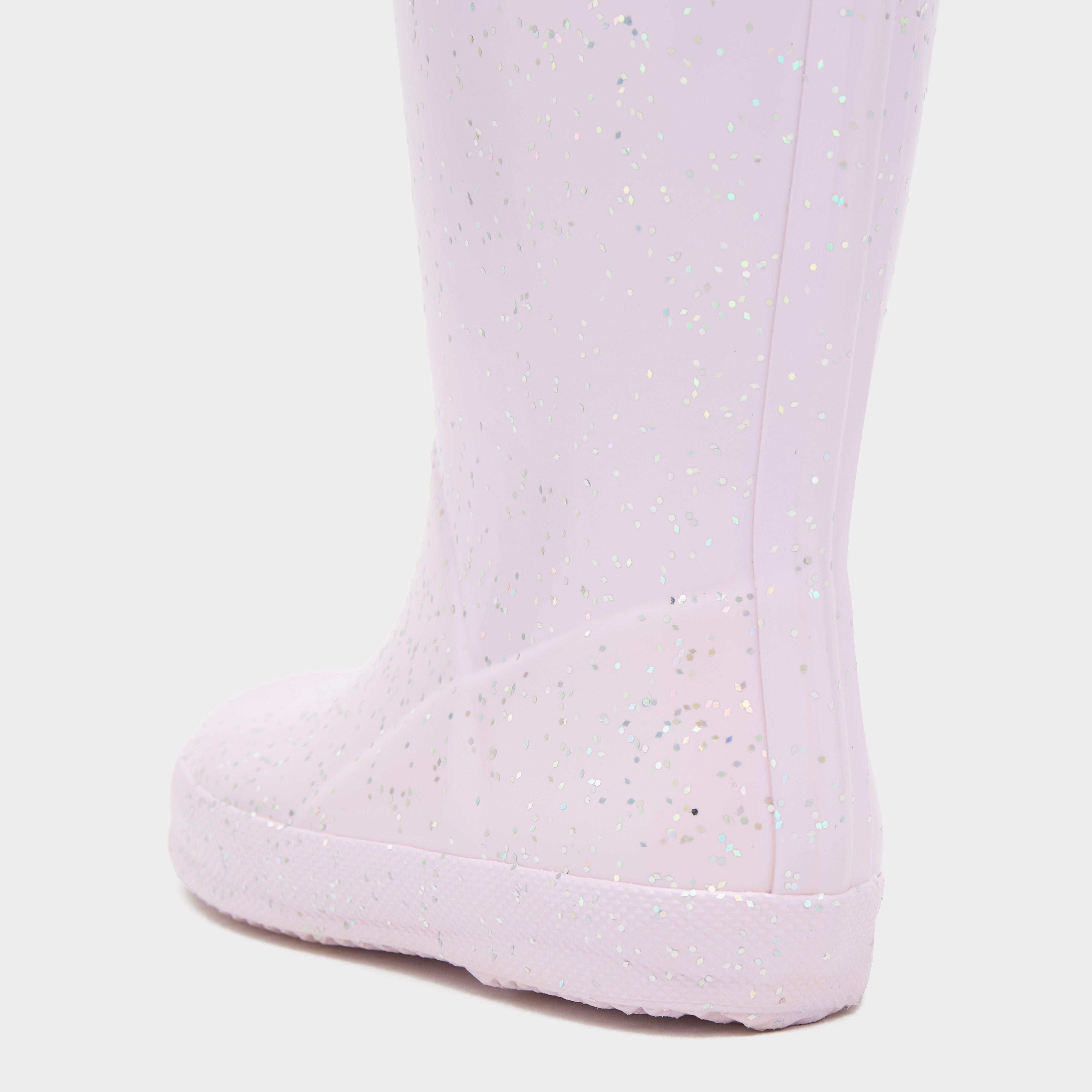 Kids Original First Giant Glitter Wellington Boots Tempered Mauve