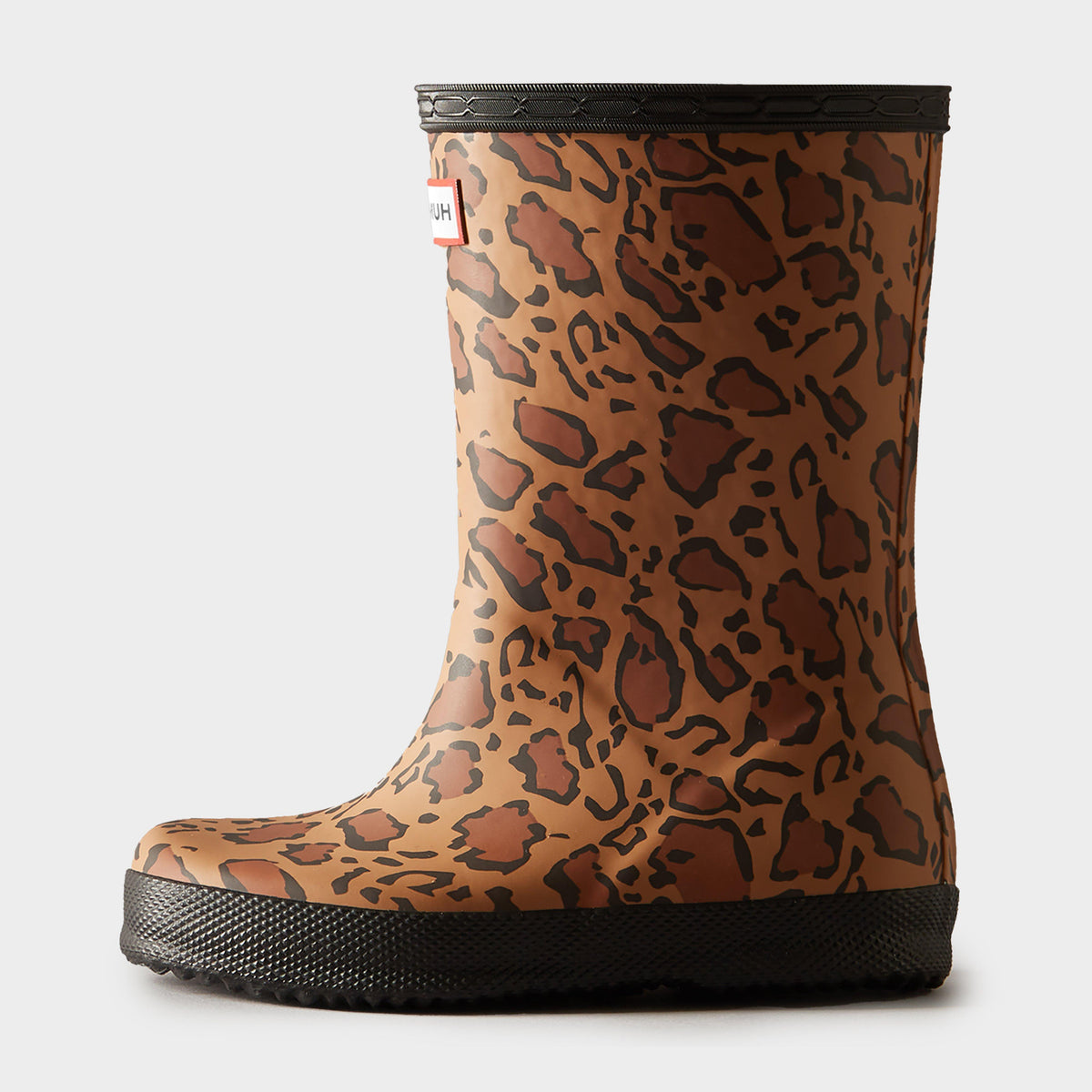 Kids First Classic Leopard Print Wellington Boots Brown