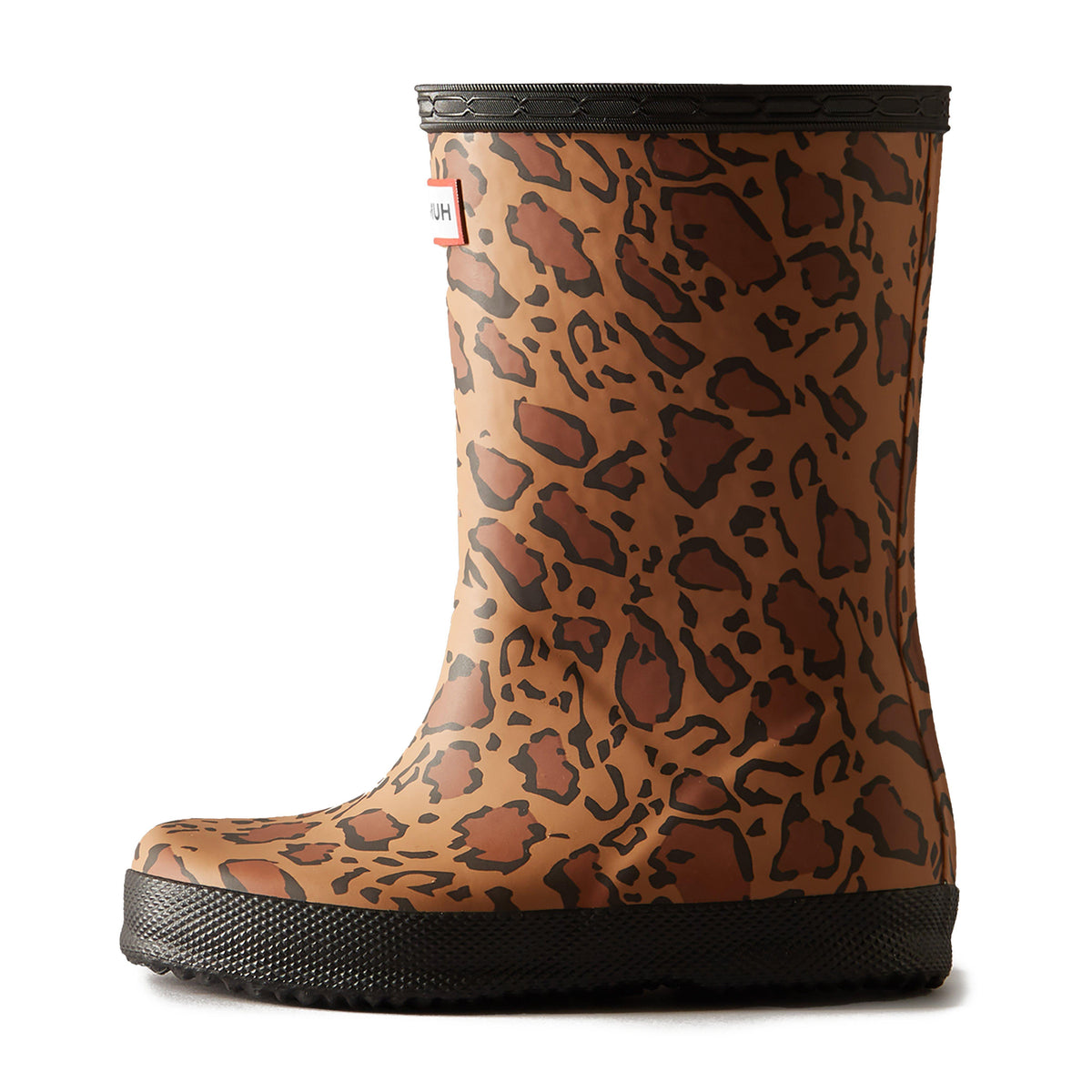 Kids First Classic Leopard Print Wellington Boots Brown