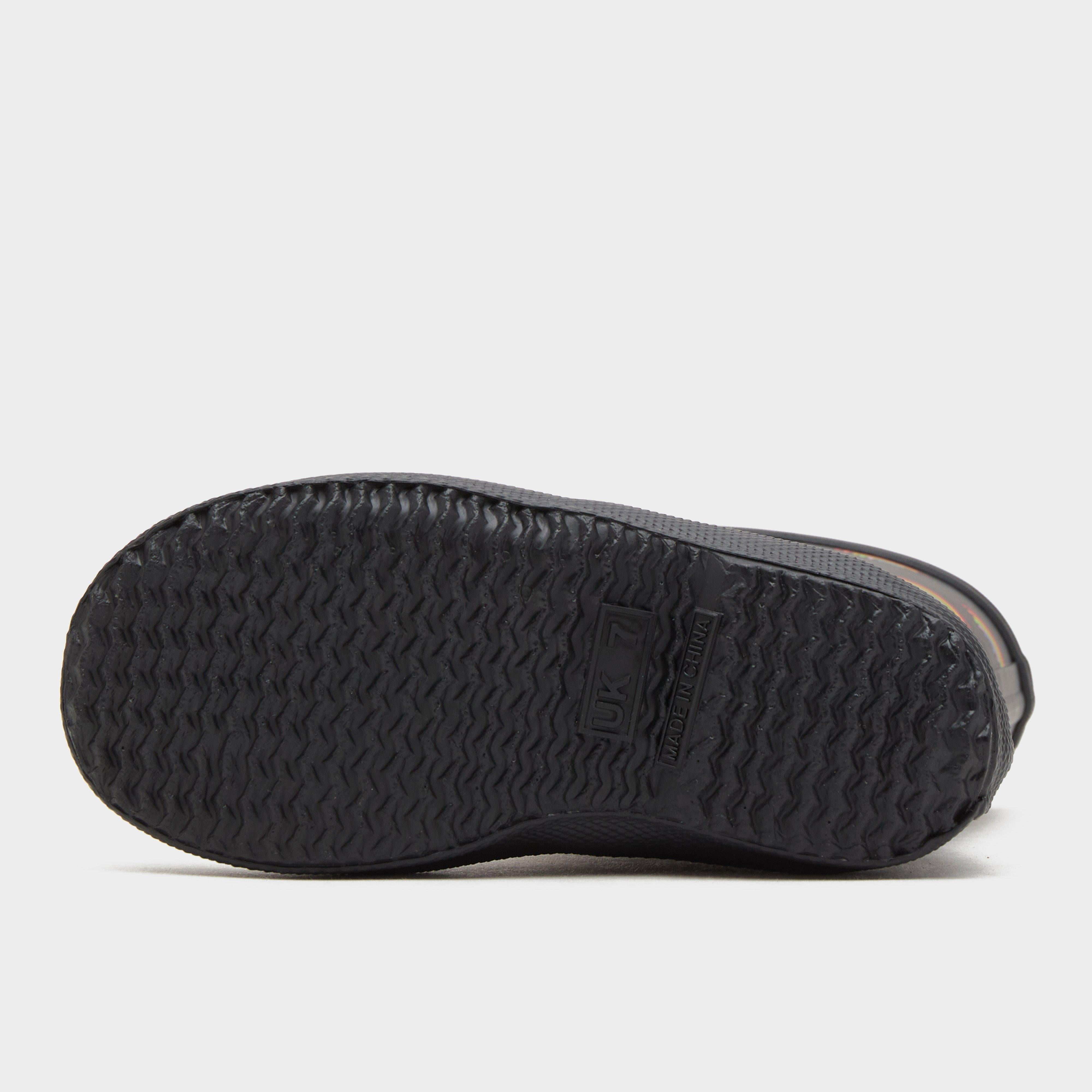 Kids Original First Rainbow Print Wellington Boots Black