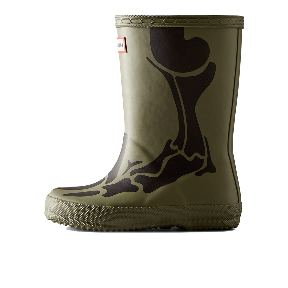 Kids Original First Dinosaur Wellington Boots Green
