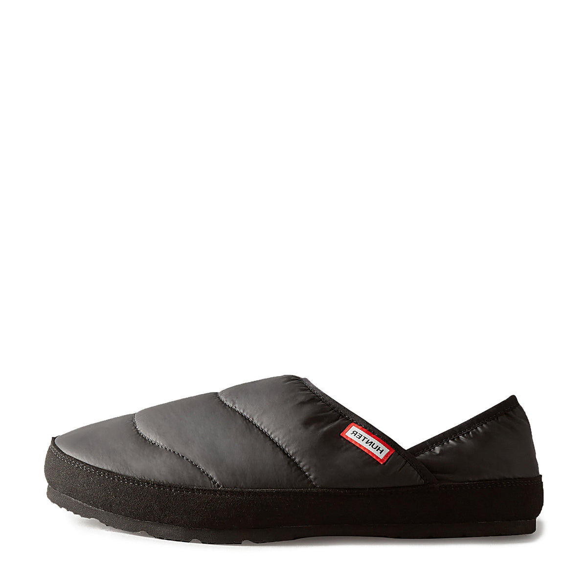 Mens Puffer Slippers Black