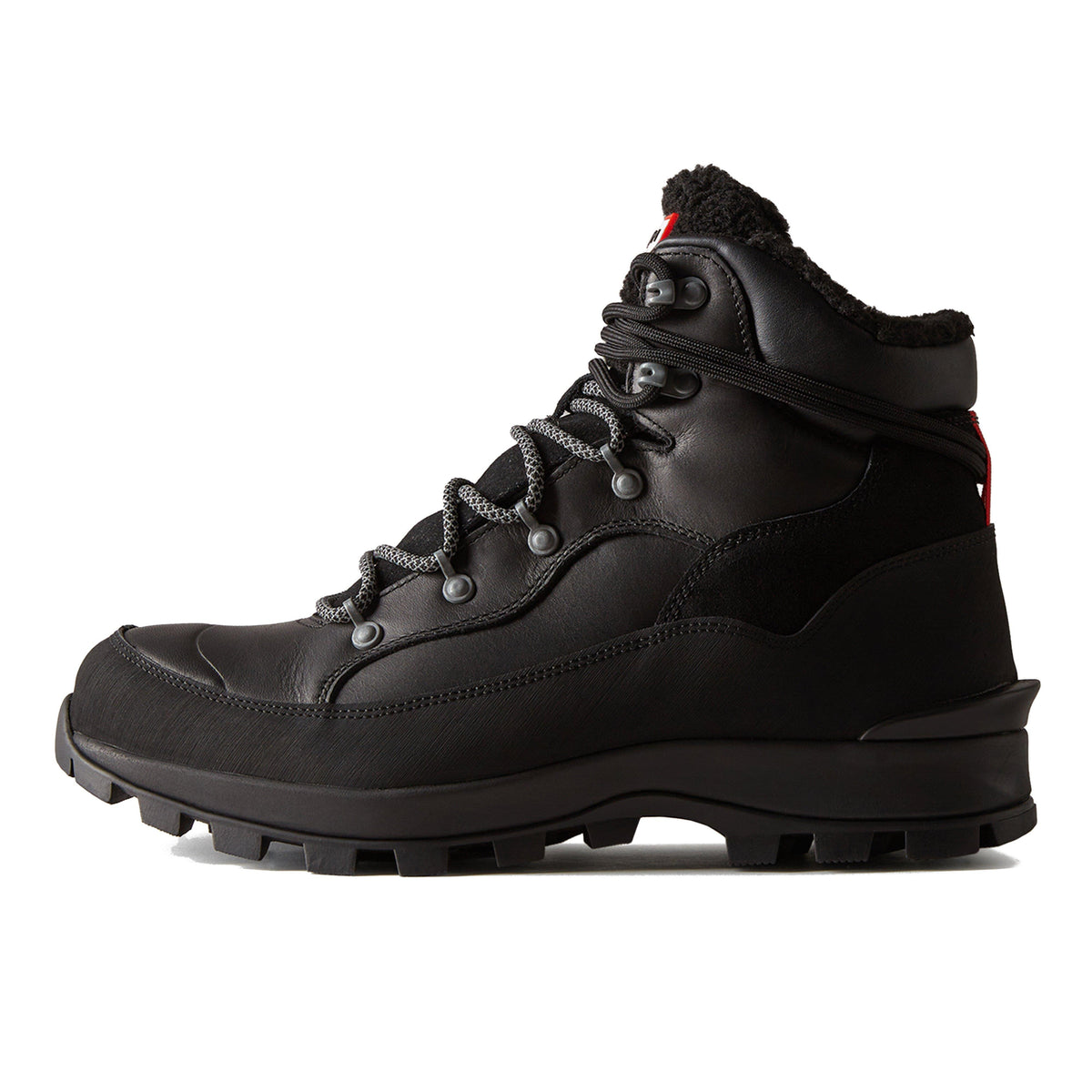 Mens Explorer Leather Boots Black