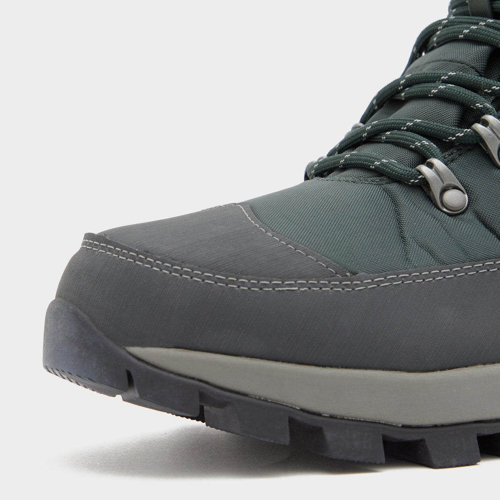 Mens Recycled Polyester Commando Boots Green/Grey