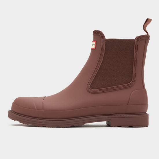 Mens Commando Chelsea Boots Brown