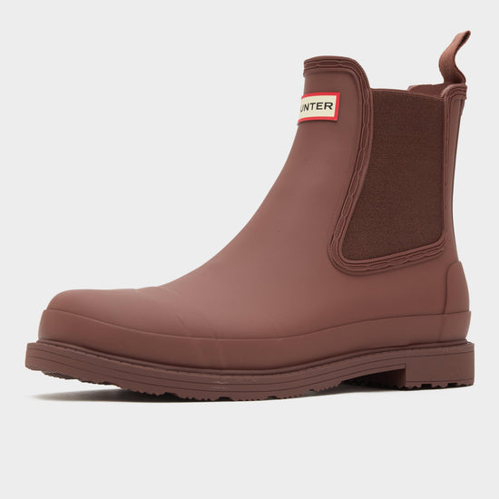 Mens Commando Chelsea Boots Brown