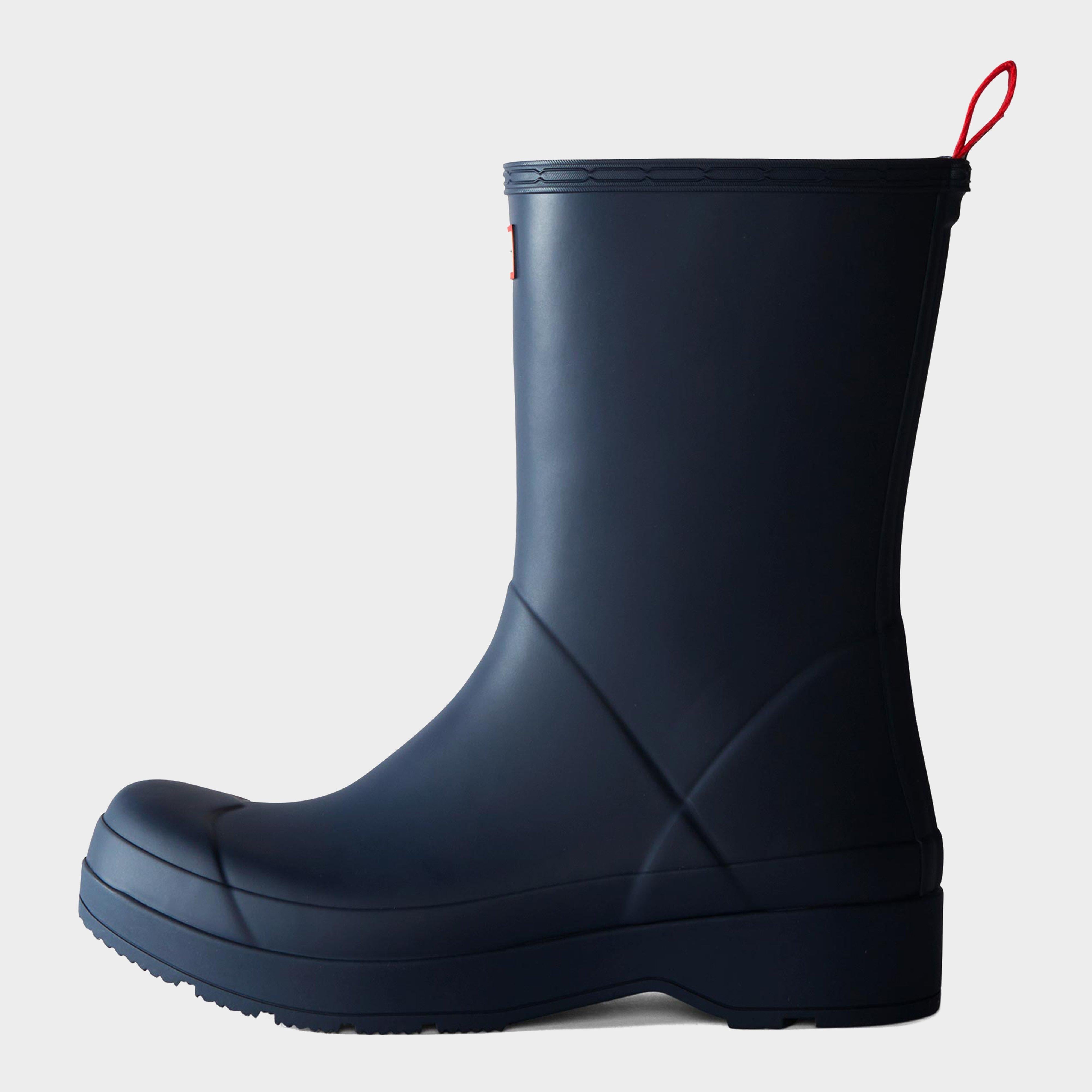 Mens Play Midi Wellington Boots Navy