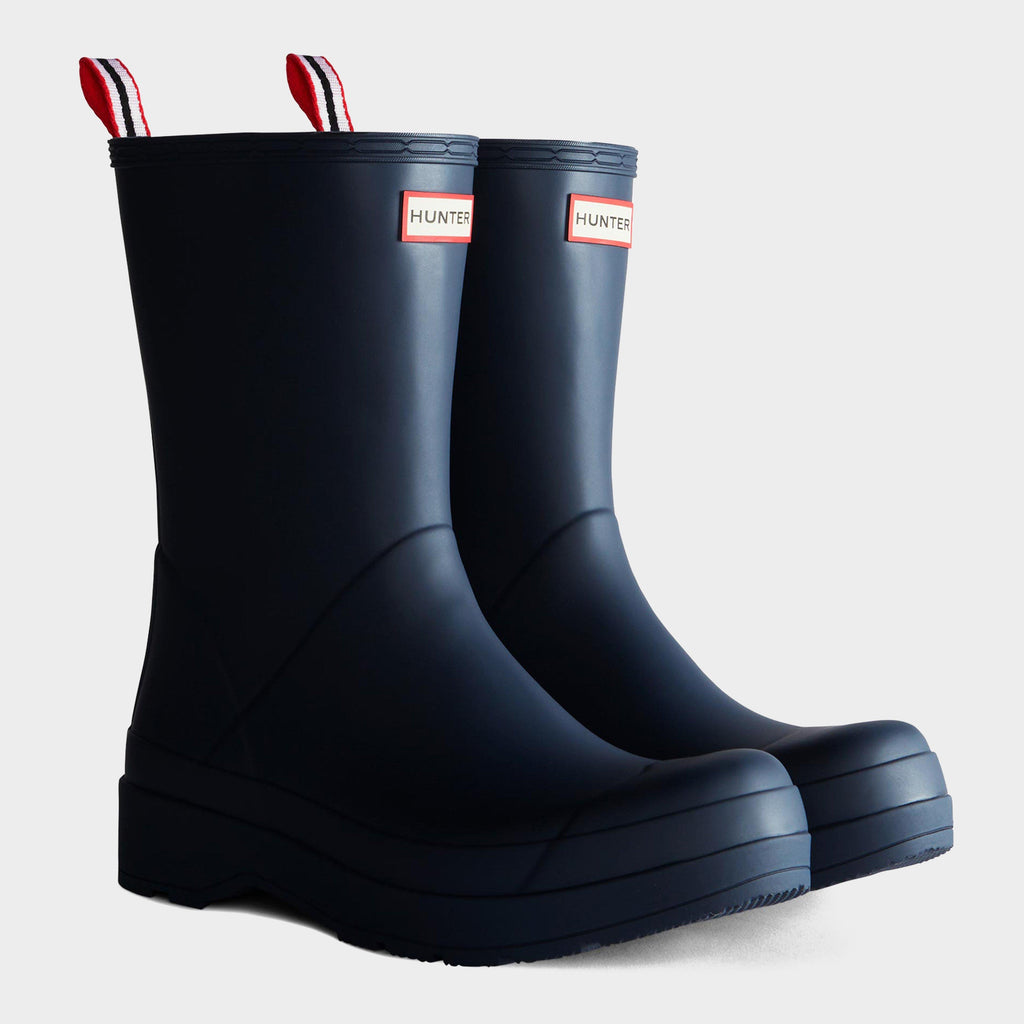 Mens Play Midi Wellington Boots Navy