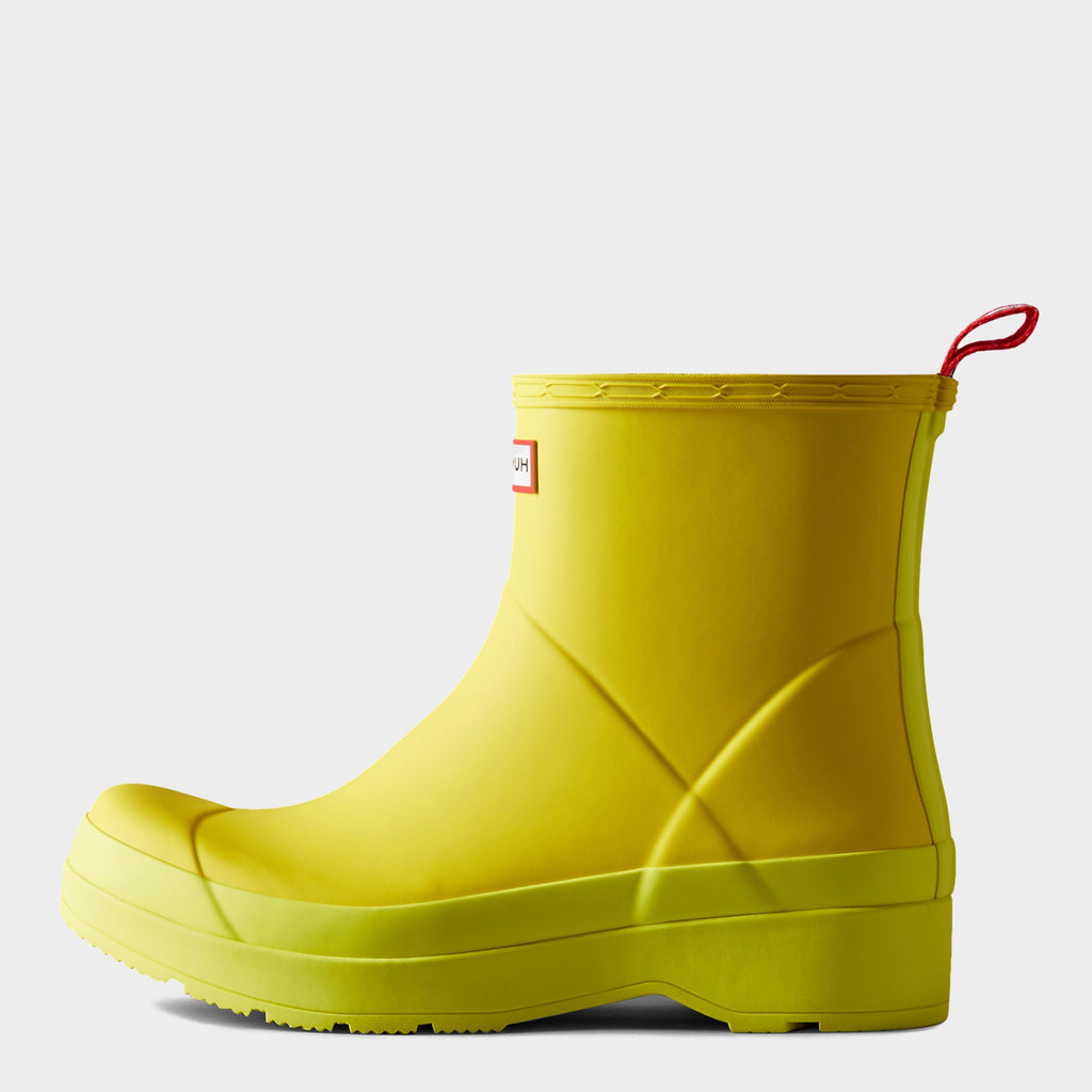 Mens Play Short Wellington Boots Yellow