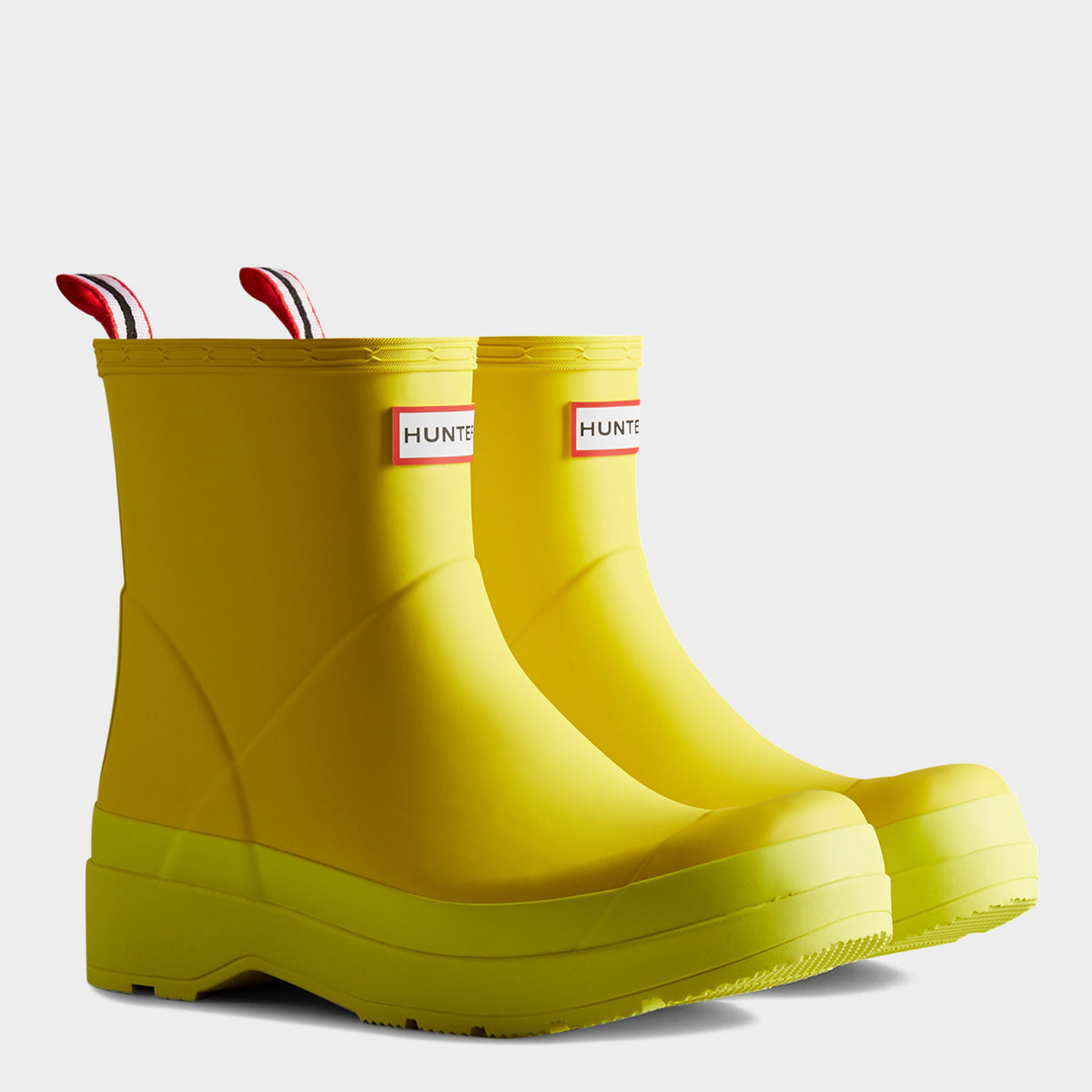 Mens Play Short Wellington Boots Yellow