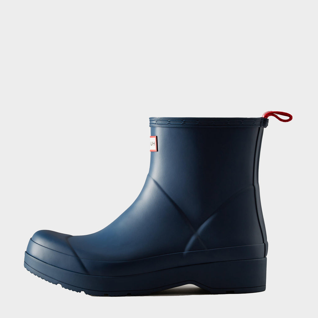 Mens Play Short Wellington Boots Navy
