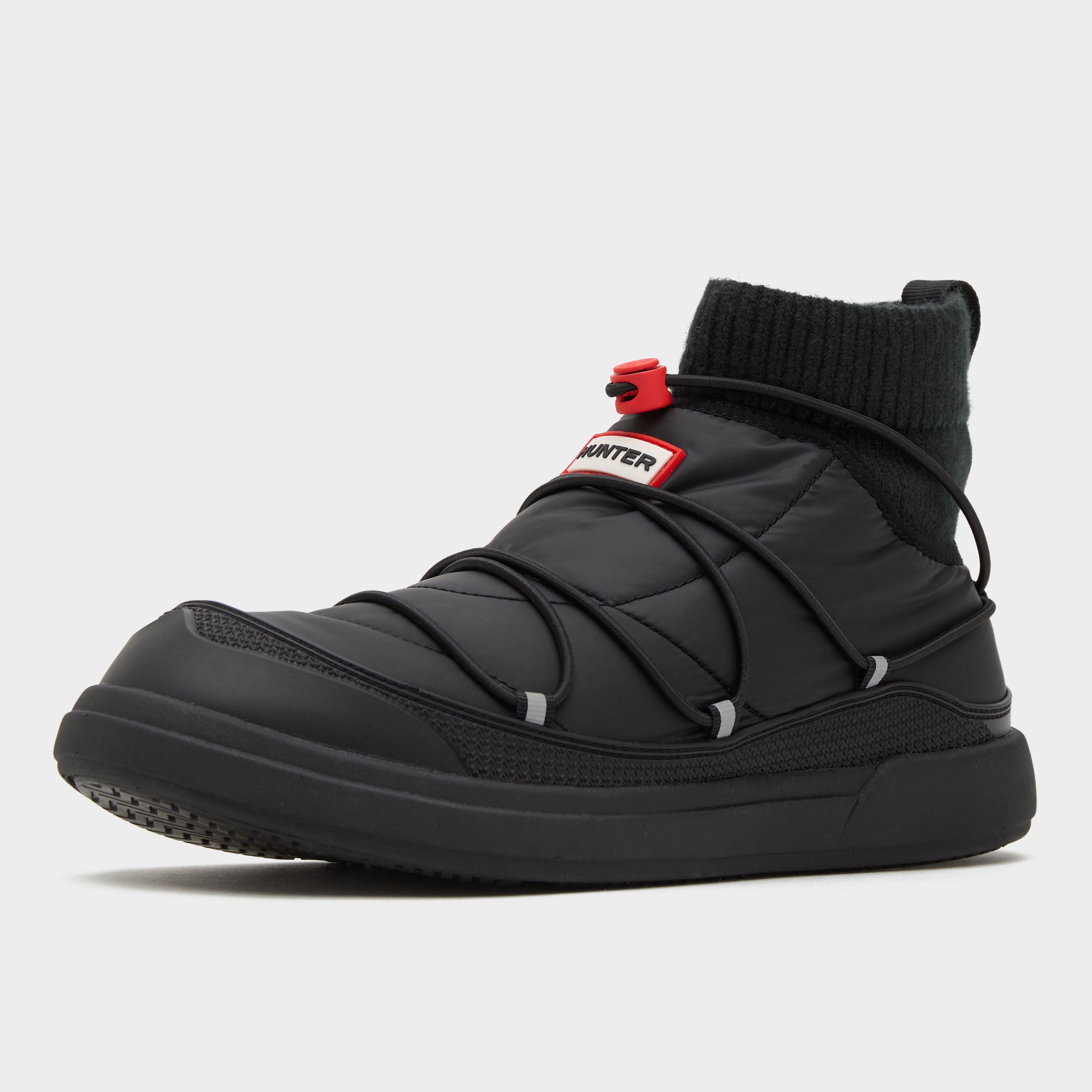 Mens In/Out Puffer Lace Up Boots Black