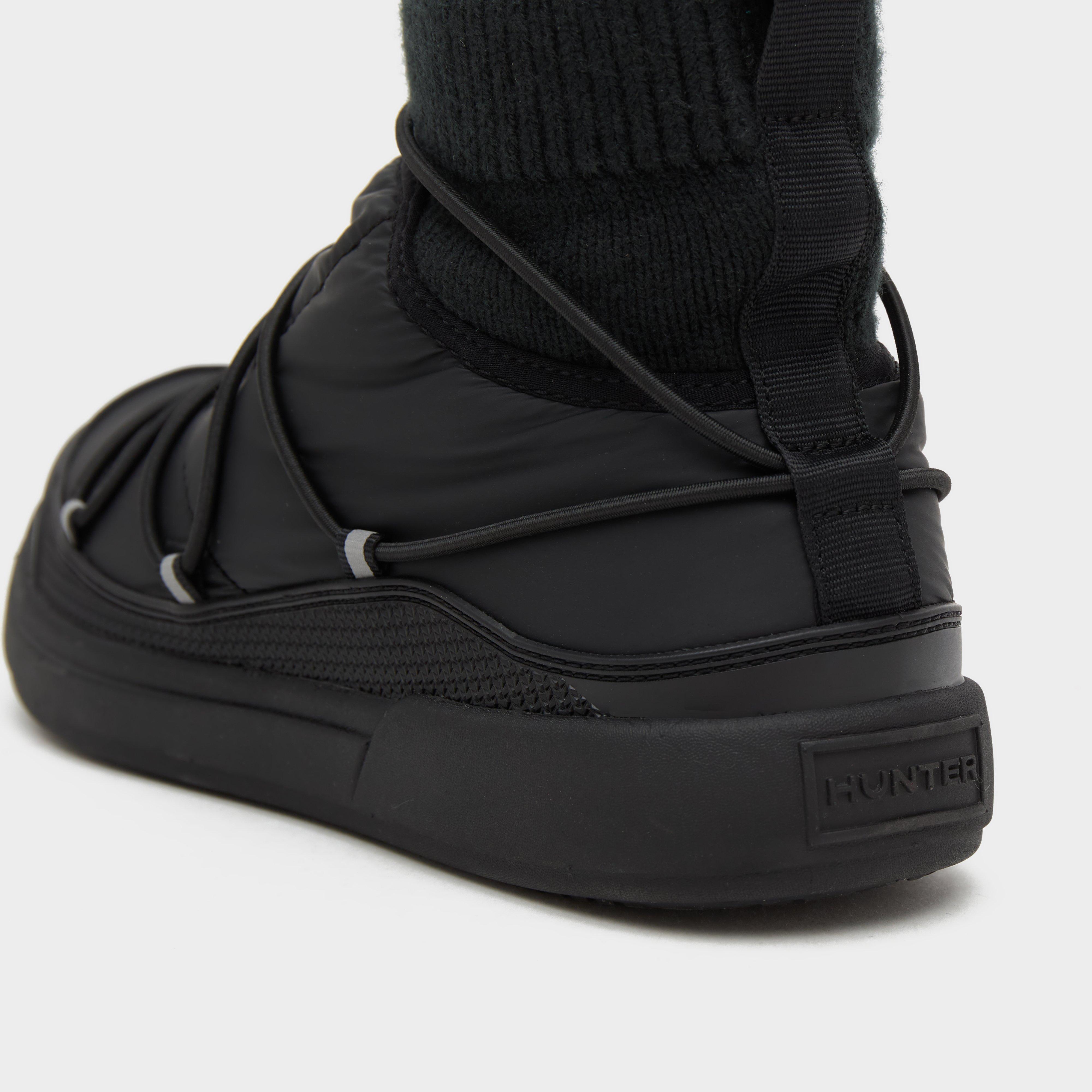 Mens In/Out Puffer Lace Up Boots Black