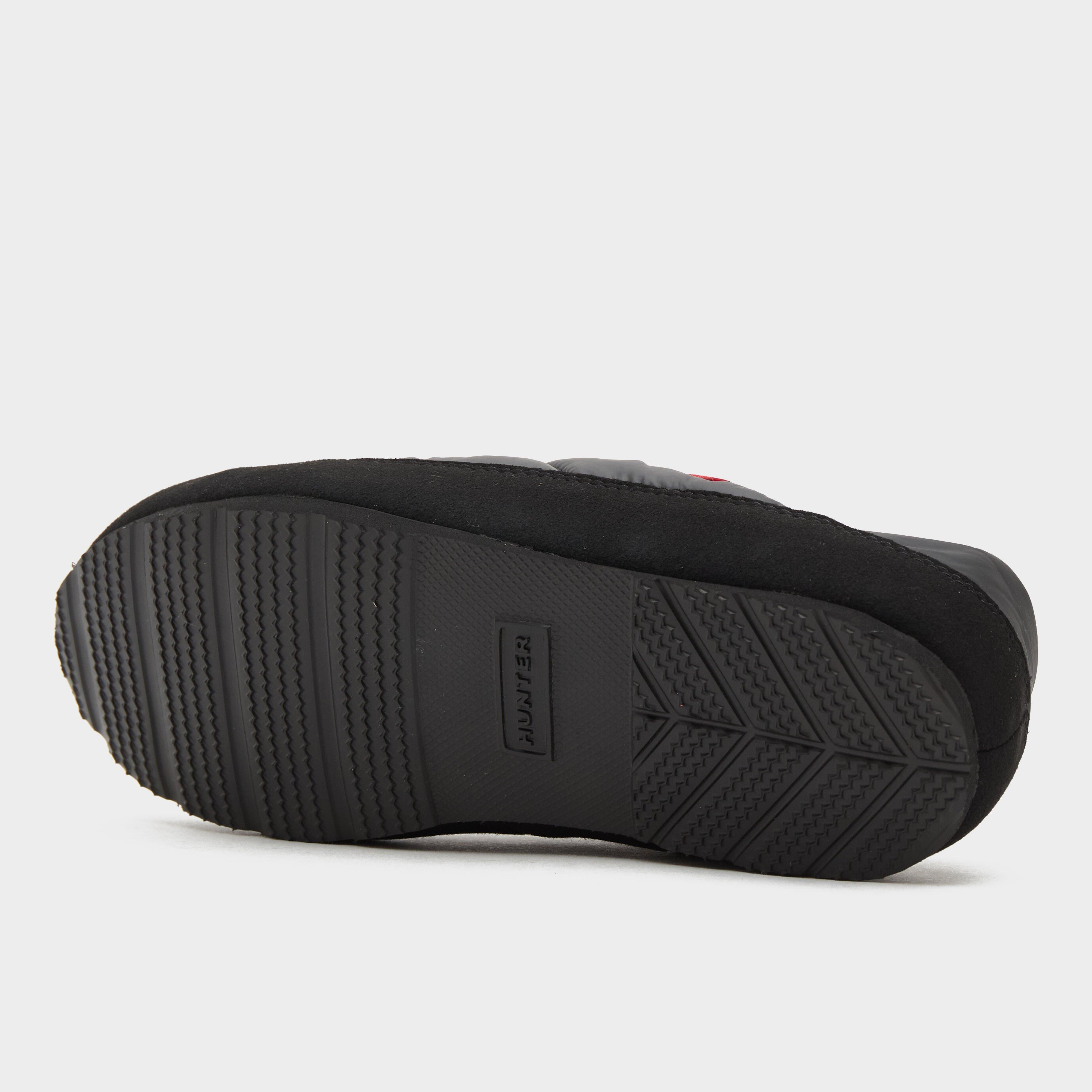 Womens Puffer Slippers Black