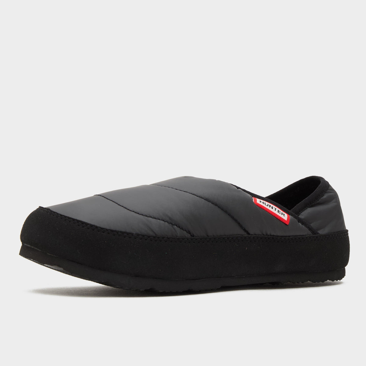 Womens Puffer Slippers Black