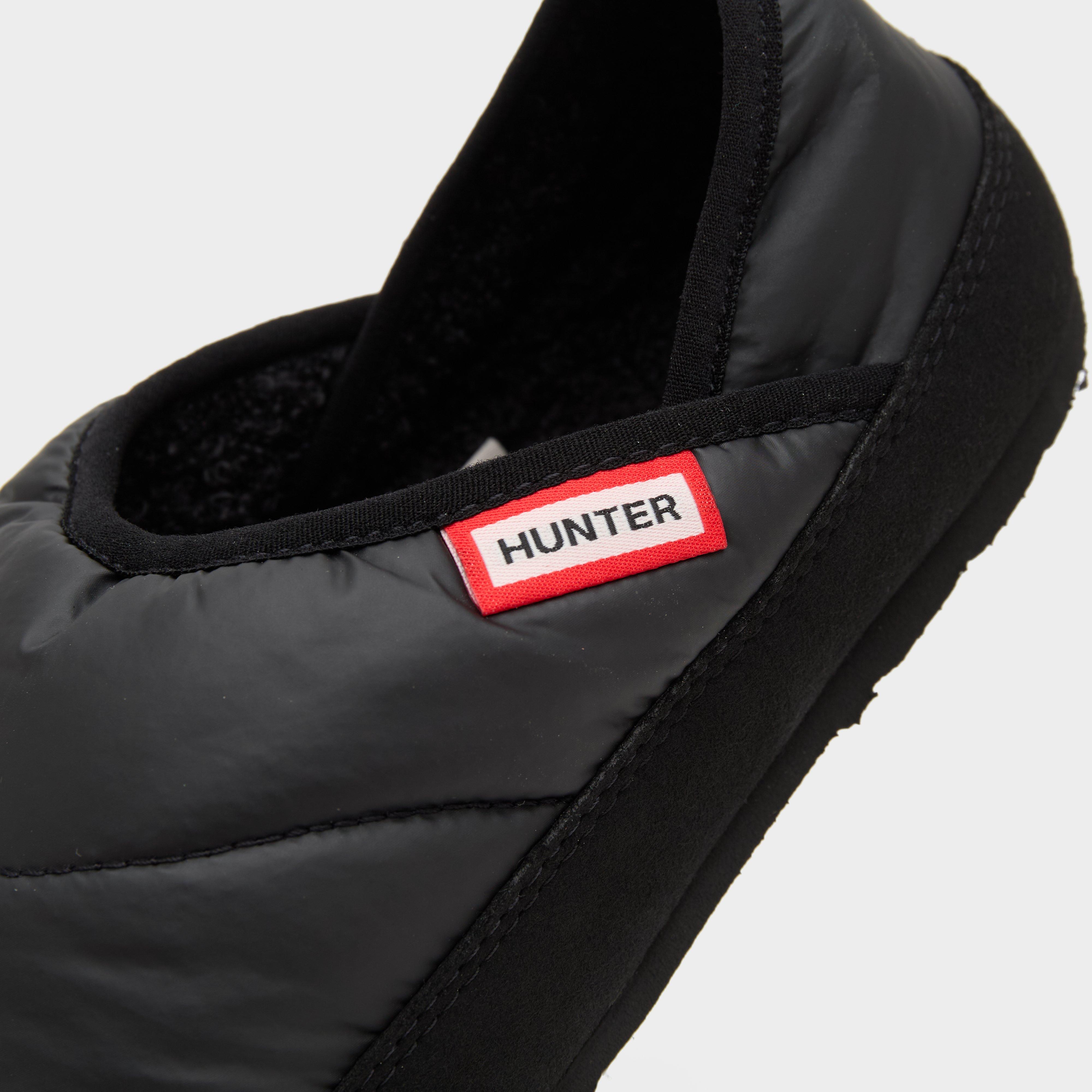 Womens Puffer Slippers Black