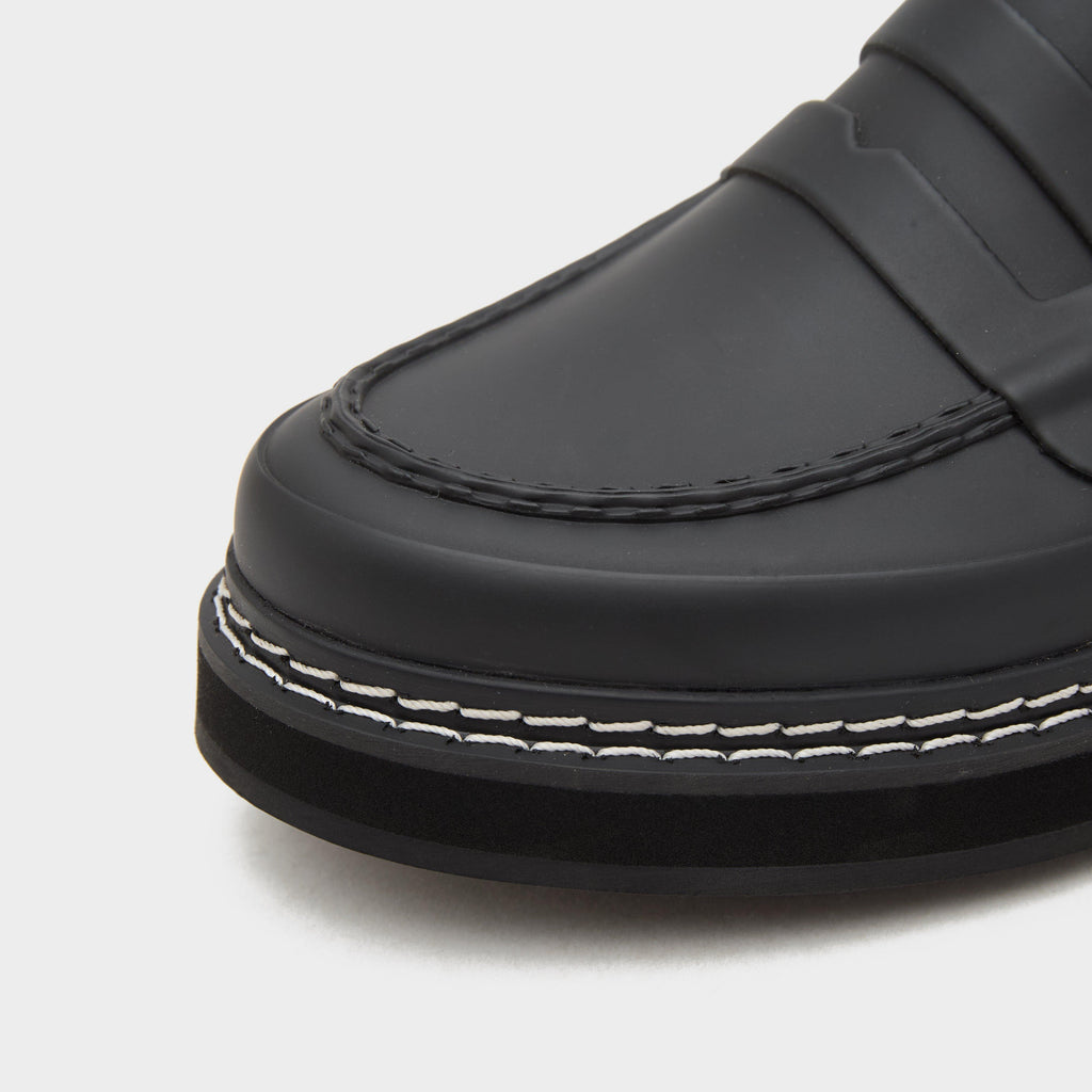 Womens Refined Stitch Penny Loafers Black