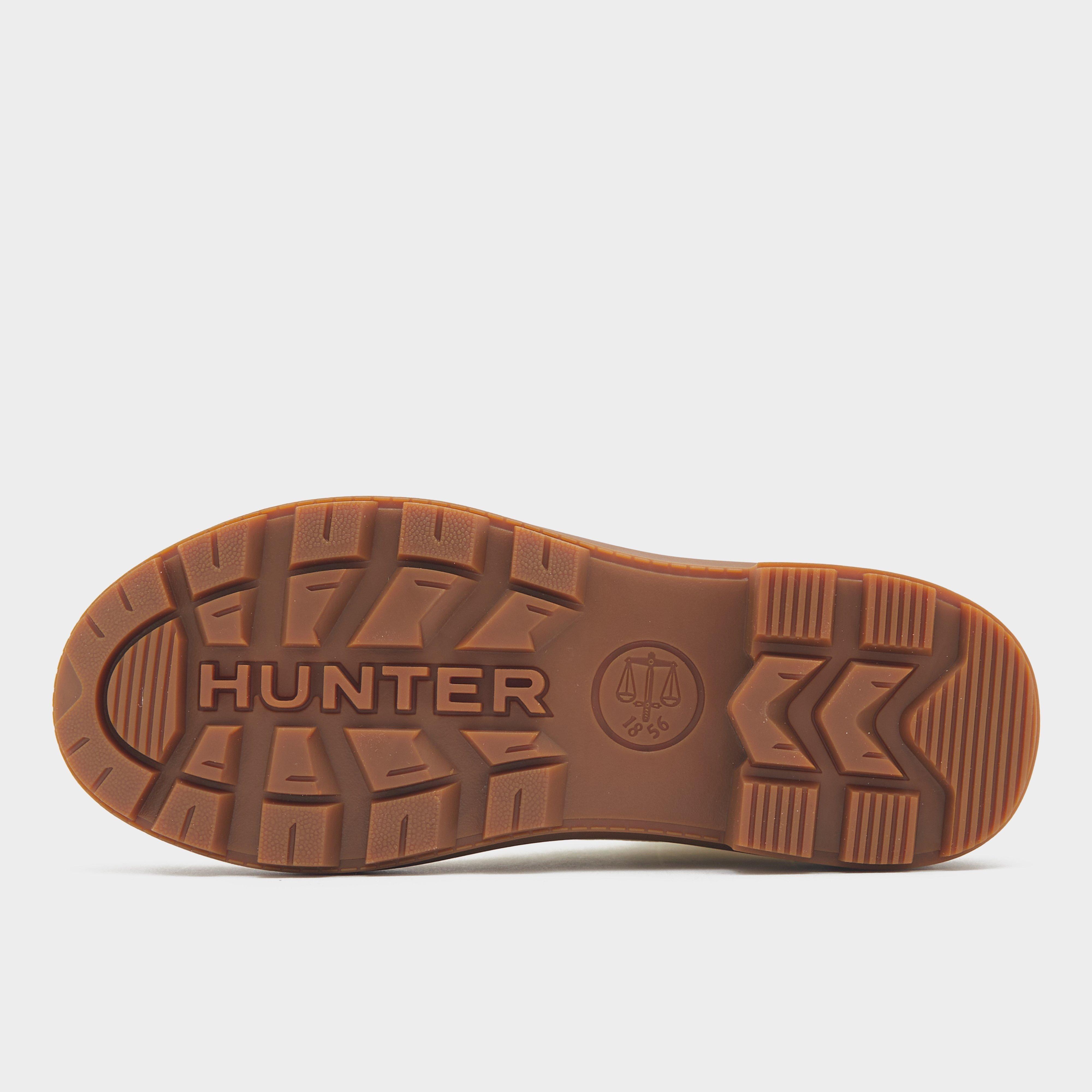 Womens Rebel Explorer Leather Commando Boots Shaded White/Gum