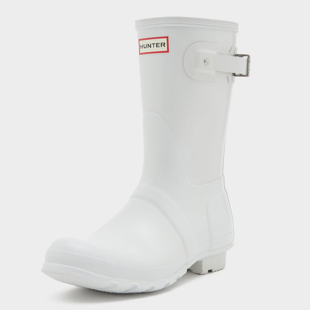 Womens Original Short Gloss Wellington Boots White