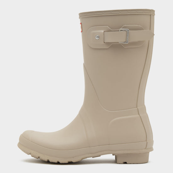 Womens Original Short Gloss Wellington Boots Skimming Stone