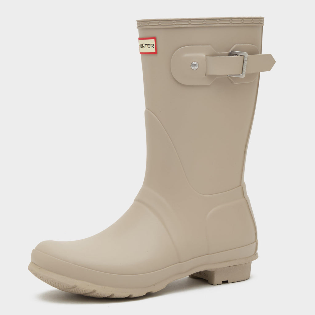 Womens Original Short Gloss Wellington Boots Skimming Stone