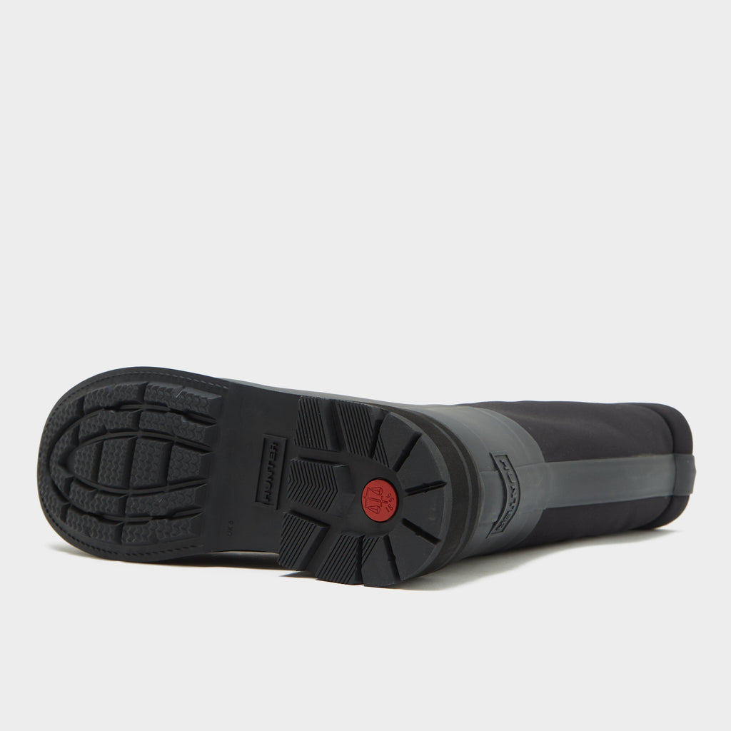 Womens Refined Stitched Roll Top Vegan Shearling Boots Black