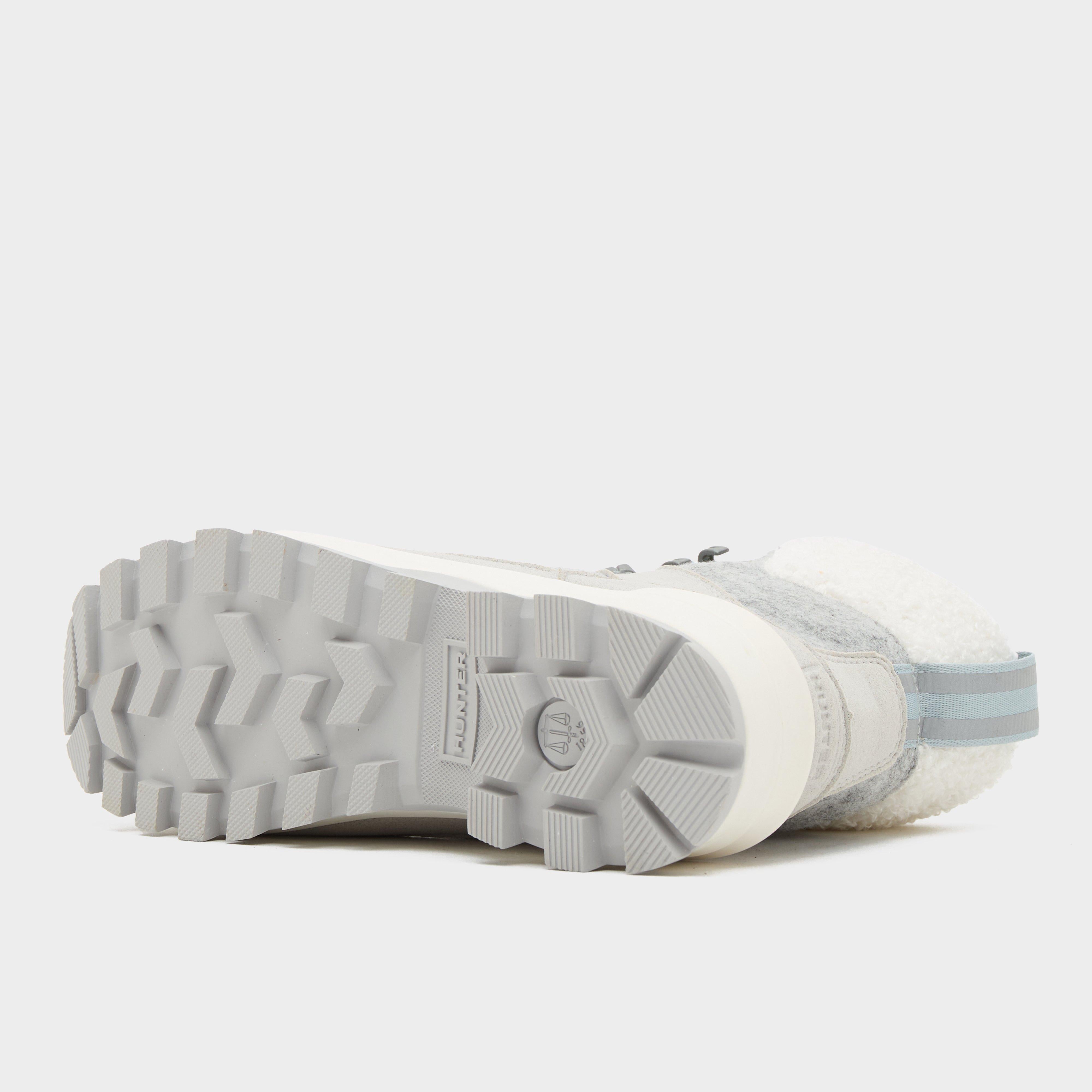 Womens Felt Commando Boots Grey