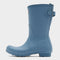 Womens Short Back Adjustable Wellington Boots Blue