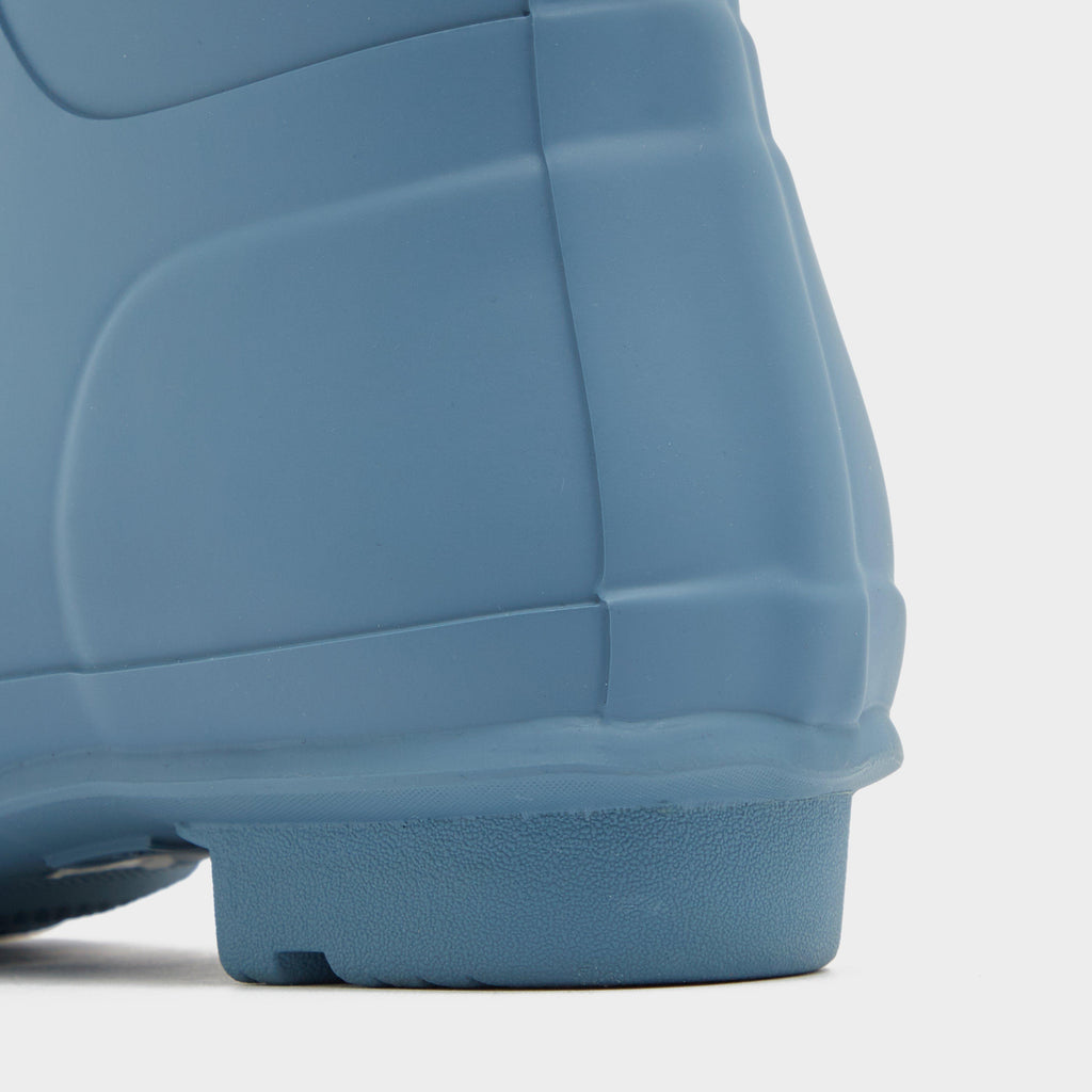 Womens Short Back Adjustable Wellington Boots Blue