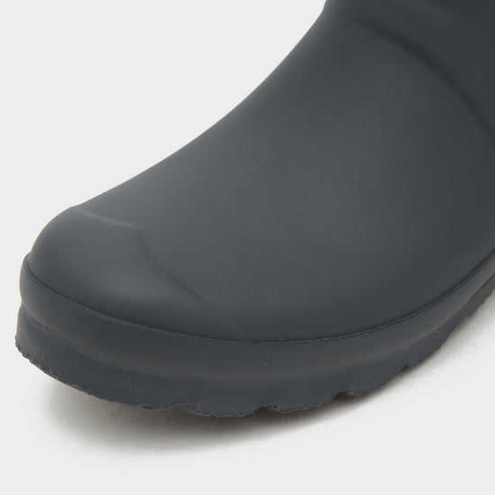 Womens Short Back Adjustable Wellington Boots Black