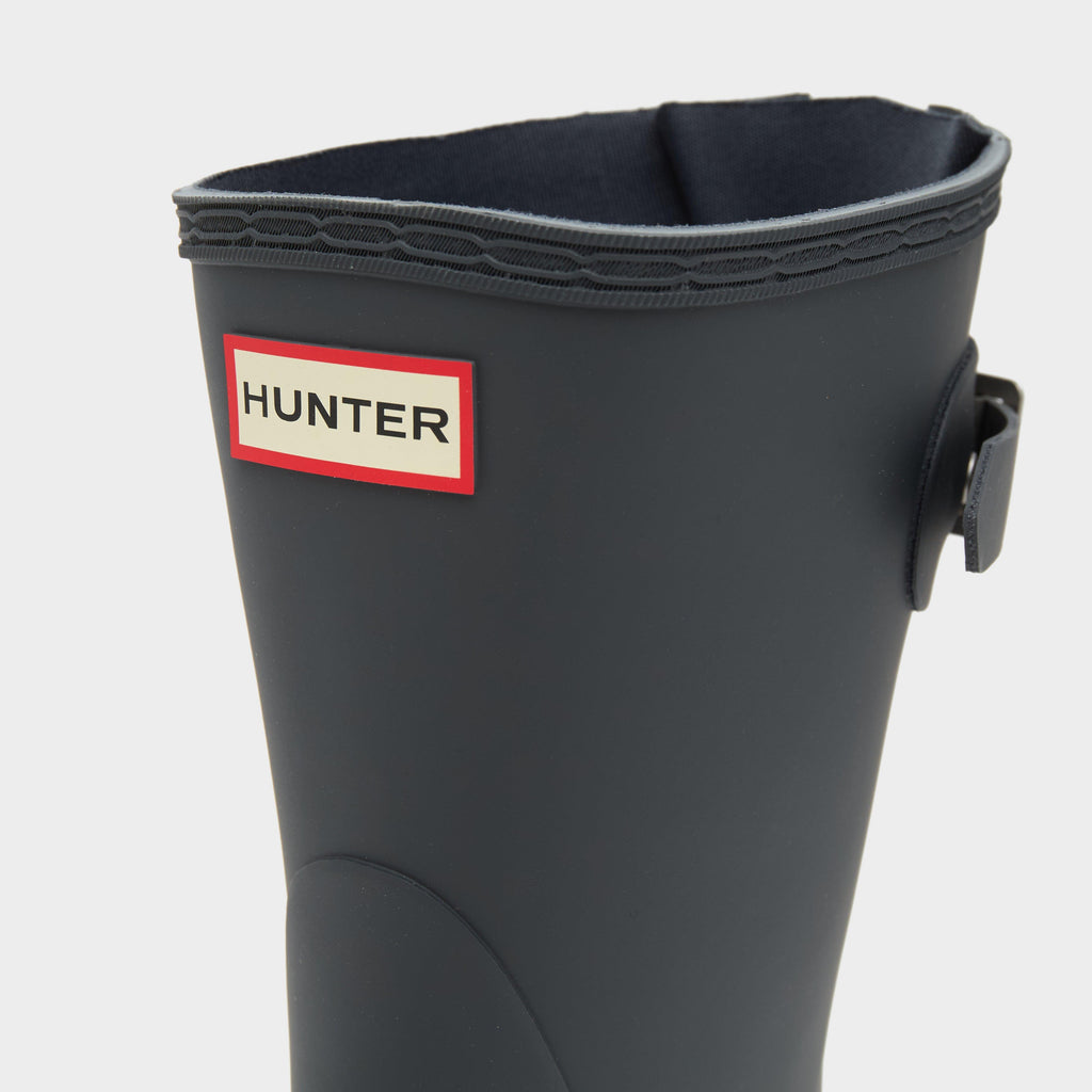 Womens Short Back Adjustable Wellington Boots Black