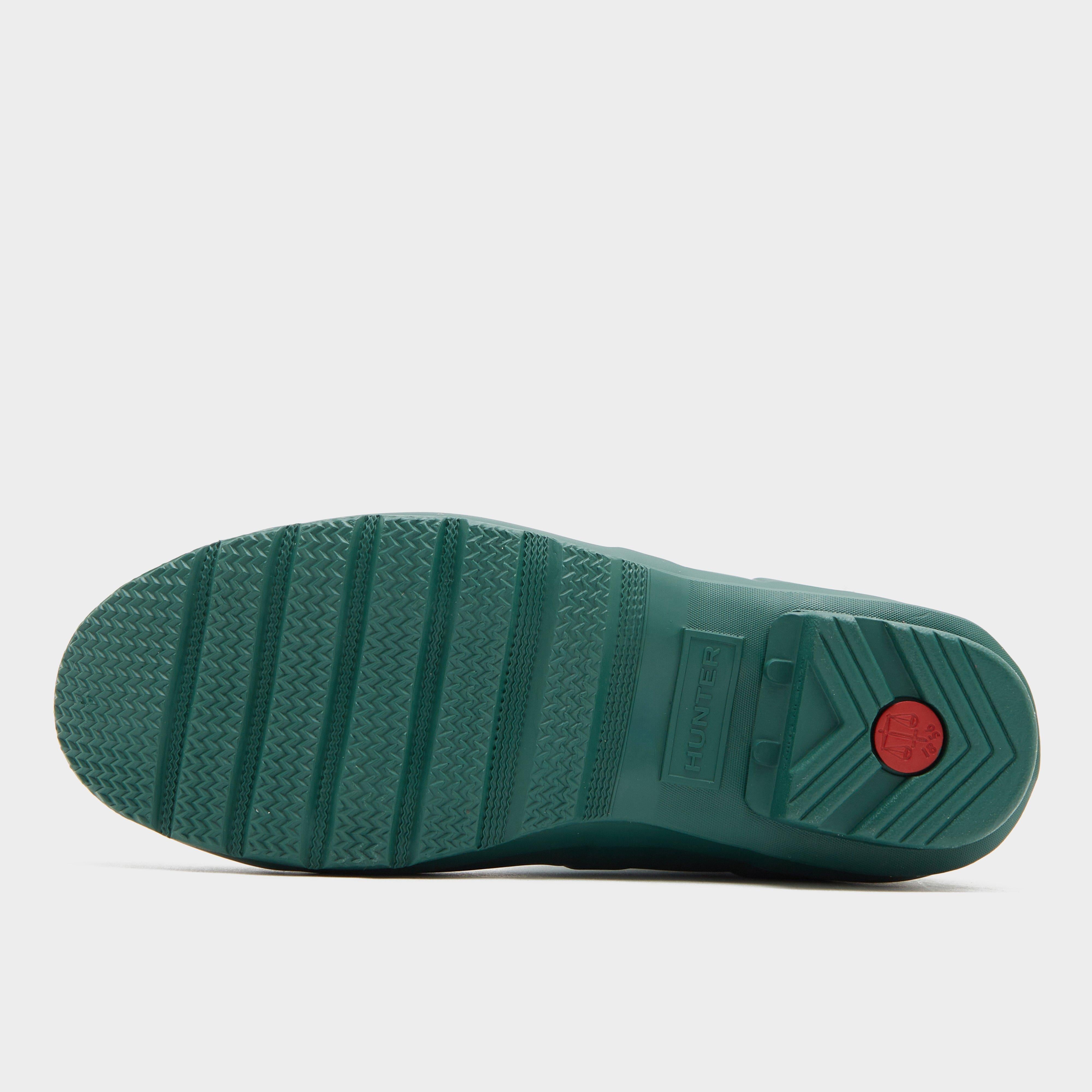 Womens Short Back Adjustable Wellington Boots Green