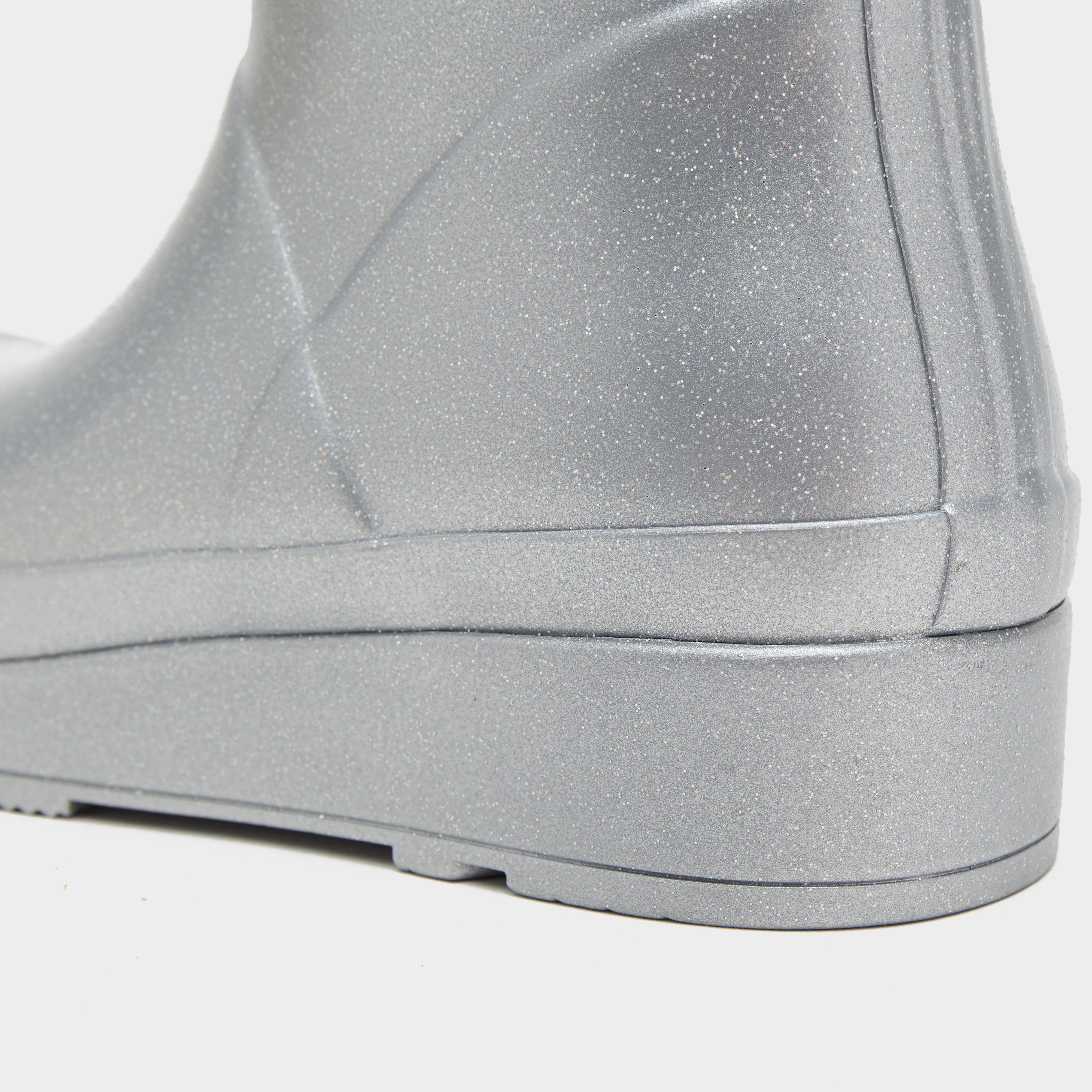 Womens Play Short Cosmic Wellington Boots Silver