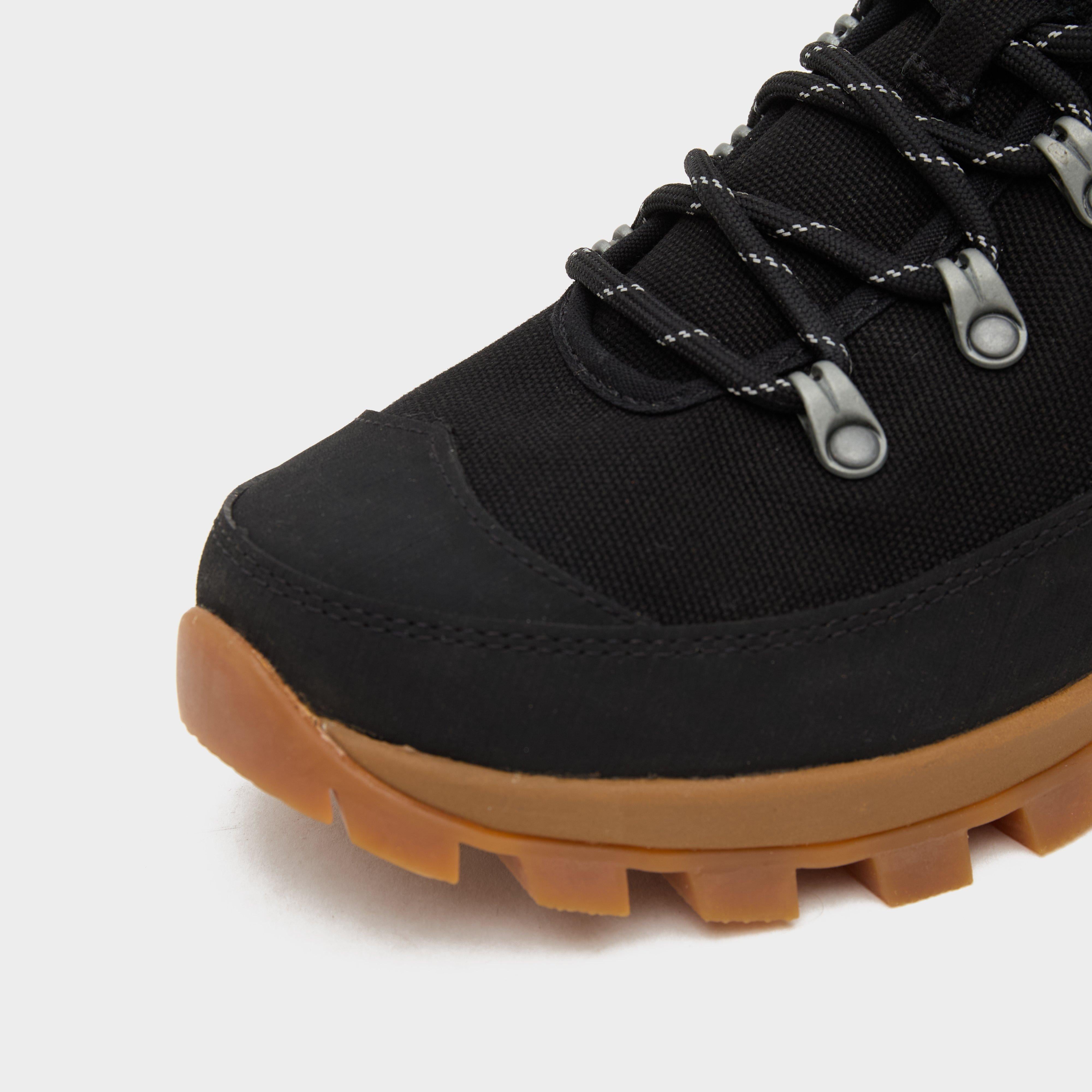 Womens Canvas Desert Commando Boots Black