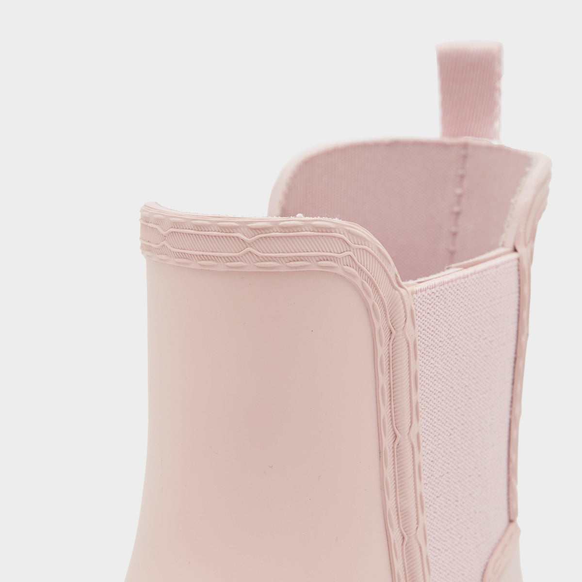 Womens Refined Stitch Detail Chelsea Wellington Boots Pink