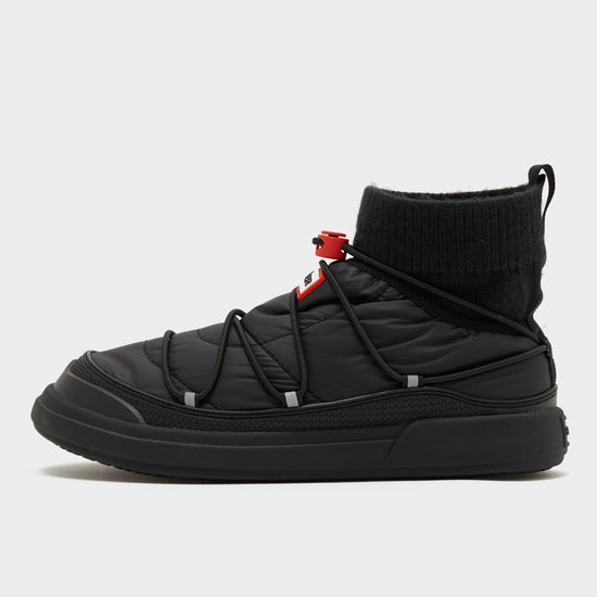 Womens In/Out Puffer Lace Up Boots Black