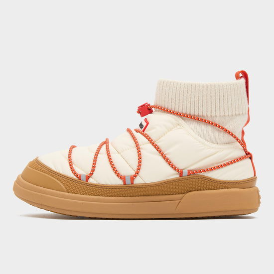 Womens In/Out Puffer Lace Up Boots White