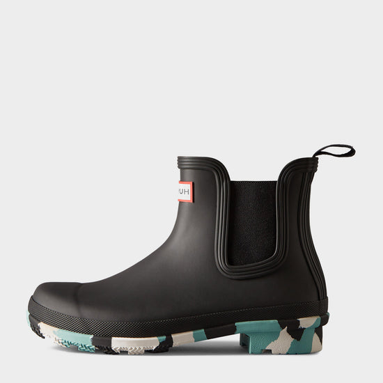 Womens Original Splash Sole Chelsea Boots Black/Blue/White